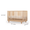 Cambridge 3-in-1 Convertible Crib (Toddler Rail Included)
