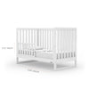 Austin 3-in-1 Convertible Crib - cribs - white