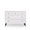 Austin 5-Drawer Nursery Dresser - dresser - white + black