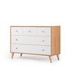 Austin 5-Drawer Nursery Dresser - dresser - white + red oak