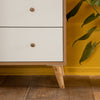 Austin 5-Drawer Nursery Dresser - dresser - white + red oak