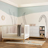 Central Park 3-drawer, Two Shelf Nursery Dresser - dresser - white + natural