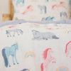 Cotton Muslin Toddler Bedding 3 Piece Set - Unicorns - Bedding Set - Unicorns