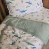 Cotton Muslin Toddler Bedding 3 Piece Set - Whales - Bedding Set - Whales