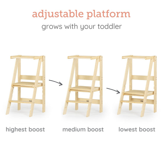 Folding Toddler Tower - Natural