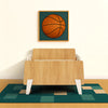Fun Twin Bed - Kids Bed - White + Red Oak