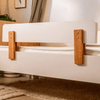 Fun Twin Bed - Kids Bed - White + Red Oak