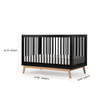 June 2025: Black Soho Crib + Black Soho Dresser - 30% off cheaper one - Bundle -
