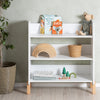 Muse Bookshelf - toddler bed - white + natural
