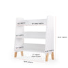 Muse Bookshelf - toddler bed - white + natural
