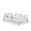 Muse Toddler Bed - toddler bed - white + natural