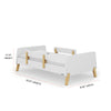 Muse Toddler Bed - toddler bed - white + natural