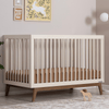Soho 3 - in - 1 Convertible Crib - cribs - Almond Milk/Walnut