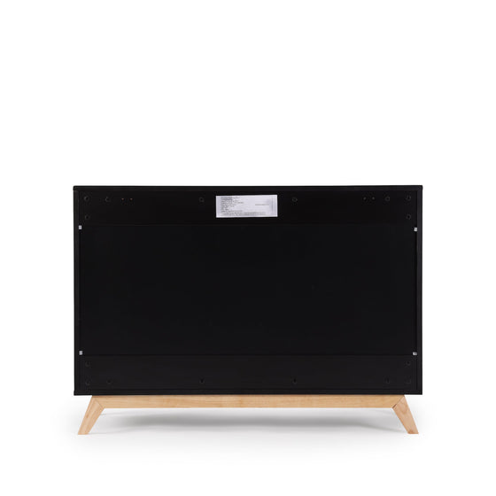 Soho 5-Drawer Nursery Dresser - dresser - black + natural
