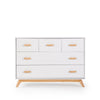 Soho 5-Drawer Nursery Dresser - dresser - white + natural