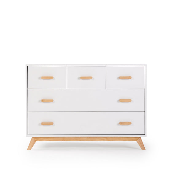 Soho 5-Drawer Nursery Dresser - dresser - white + natural