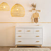 Soho 5-Drawer Nursery Dresser - dresser - white + natural
