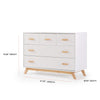 Soho 5-Drawer Nursery Dresser - dresser - white + natural