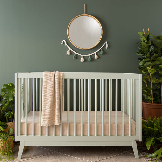 Soho 3-in-1 Convertible Crib - baby crib sage
