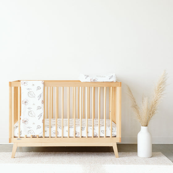 Soho 3-in-1 Convertible Crib - baby crib natural