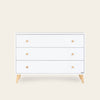 Austin 3 - Drawer Dresser - dresser - white + natural