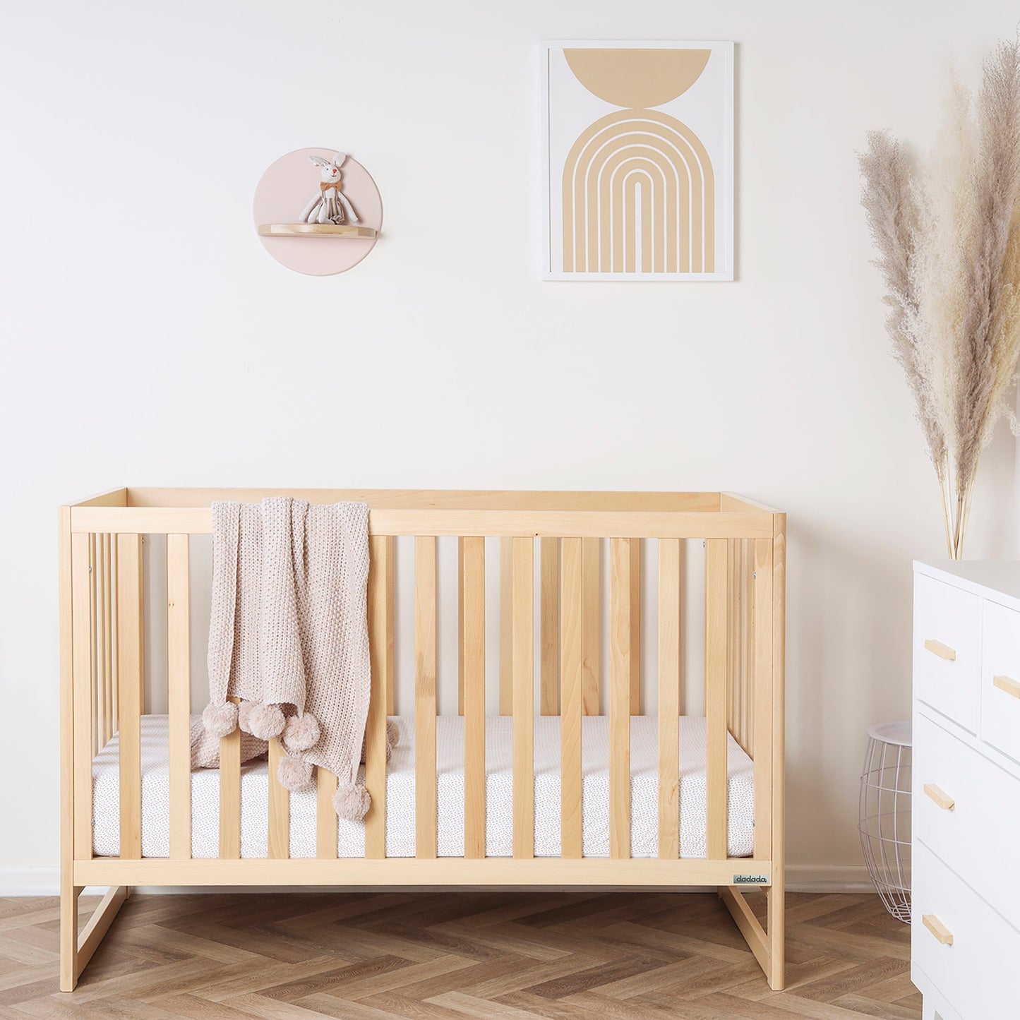 Austin 3-in-1 Convertible Crib - cribs - natural