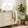 Austin 5 - Drawer Nursery Dresser - dresser - almond milk + walnut