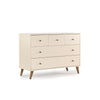 Austin 5 - Drawer Nursery Dresser - dresser - almond milk + walnut