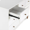 Austin 5 - Drawer Nursery Dresser - dresser - white + walnut