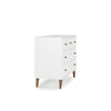 Austin 5 - Drawer Nursery Dresser - dresser - white + walnut