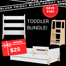  Black Friday Exclusive | Toddler Bundle - Bundle - Muse Toddler Bed / white + natural - Muse Bookshelf / white + natural - dadada gift card / $25.00