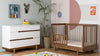 Bliss 4 - in - 1 Convertible Crib - cribs - white + natural