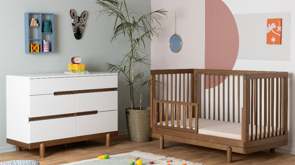 dadada Bliss 6-Drawer Dresser - White/ Natural dadada Bliss 6-Drawer Dresser - White/ Natural