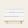 Bliss 6 - Drawer Nursery Dresser - dresser - White + Natural