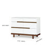 Bliss 6 - Drawer Nursery Dresser - dresser - White + Walnut