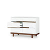 Bliss 6 - Drawer Nursery Dresser - dresser - White + Walnut