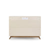 Central Park 3 - Drawer, Two Shelf Nursery Dresser - dresser - almond milk + walnut