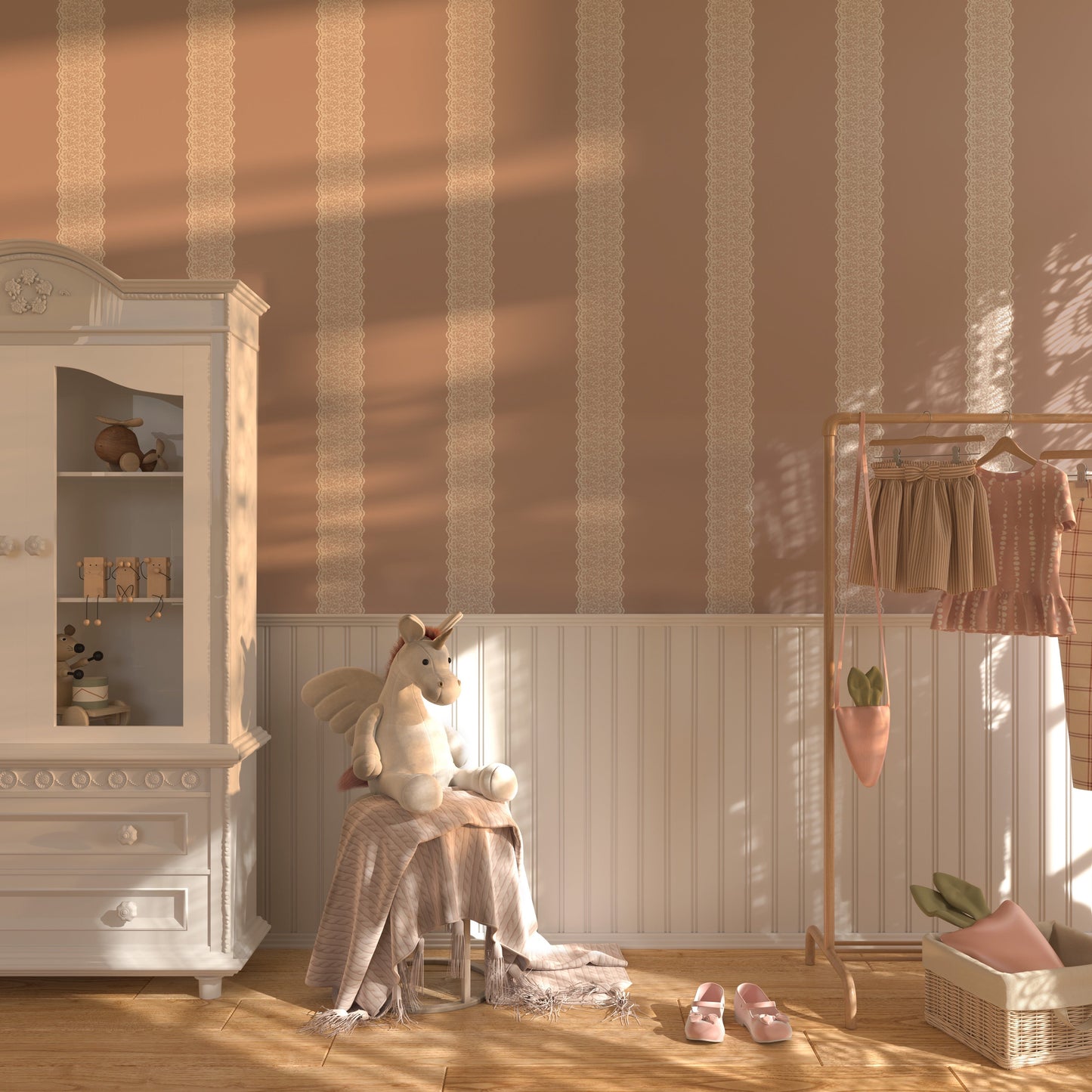 Clara Wallpaper by Ali Anni - Pink