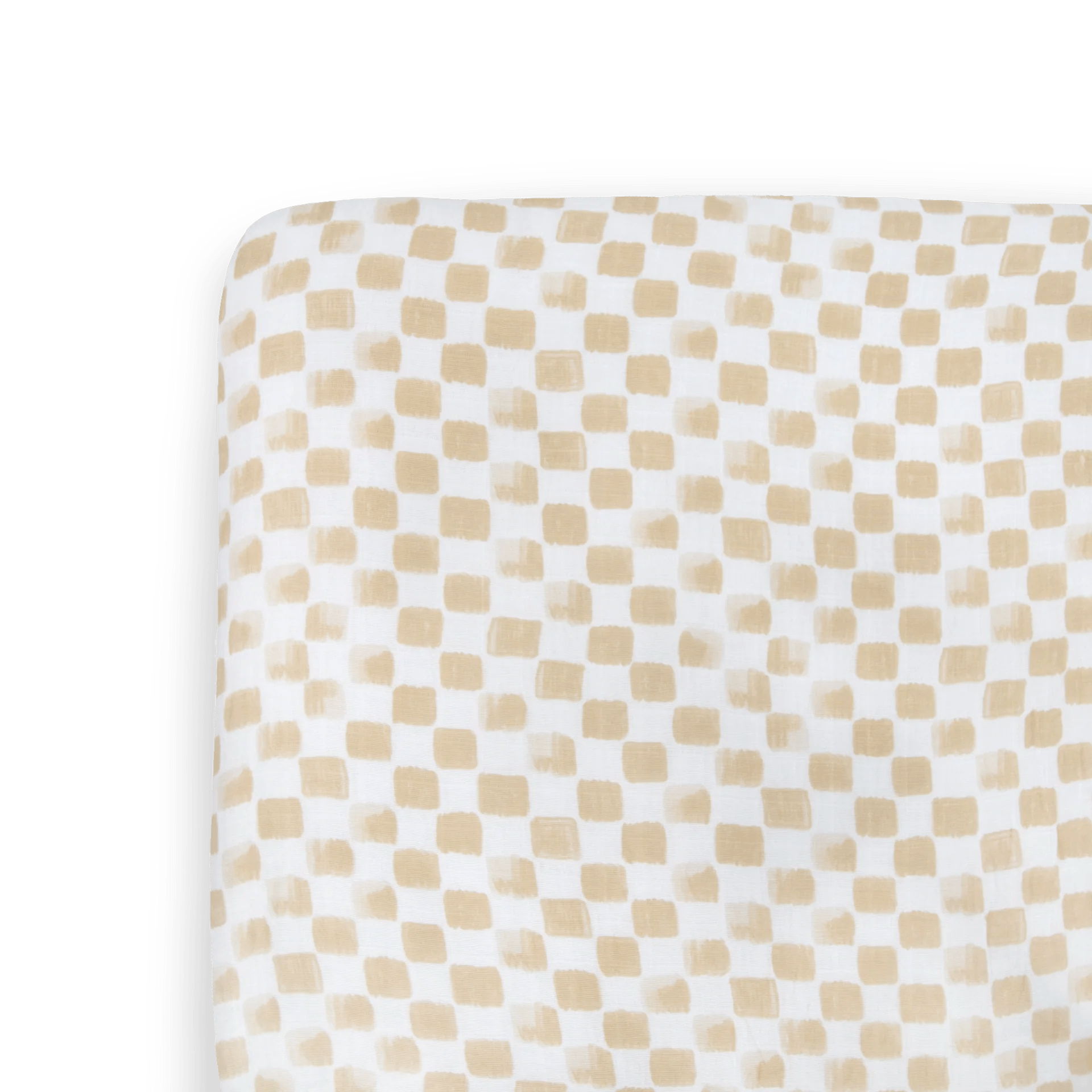 Cotton Muslin Crib Sheet Adobe Checker