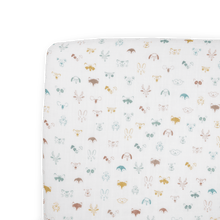  Cotton Muslin Crib Sheet - Animal Crowd - Crib Sheet - Animal Crowd