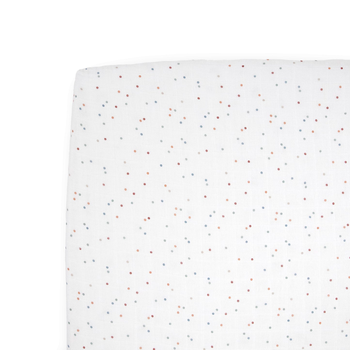 Cotton Muslin Crib Sheet - Dots - Crib Sheet - Dots