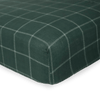 Cotton Muslin Crib Sheet - Evergreen Plaid - Crib Sheet - Evergreen Plaid