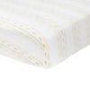 Cotton Muslin Crib Sheet - Gold Diamond - stripe - Crib Sheet - Gold Diamond - stripe