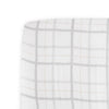 Cotton Muslin Crib Sheet - Grey Plaid - Crib Sheet - Grey Plaid