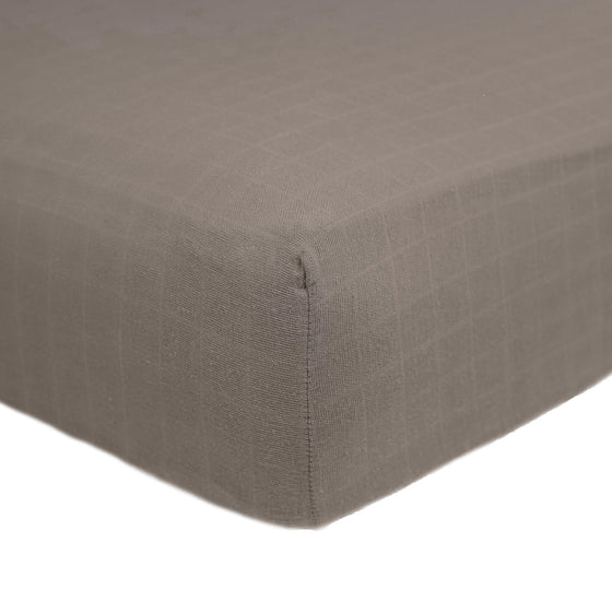 Cotton Muslin Crib Sheet - Mocha - Crib Sheet - Mocha