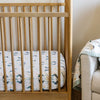 Cotton Muslin Crib Sheet - Peacock - Crib Sheet - Peacock