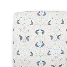  Cotton Muslin Crib Sheet - Peacock - Crib Sheet - Peacock