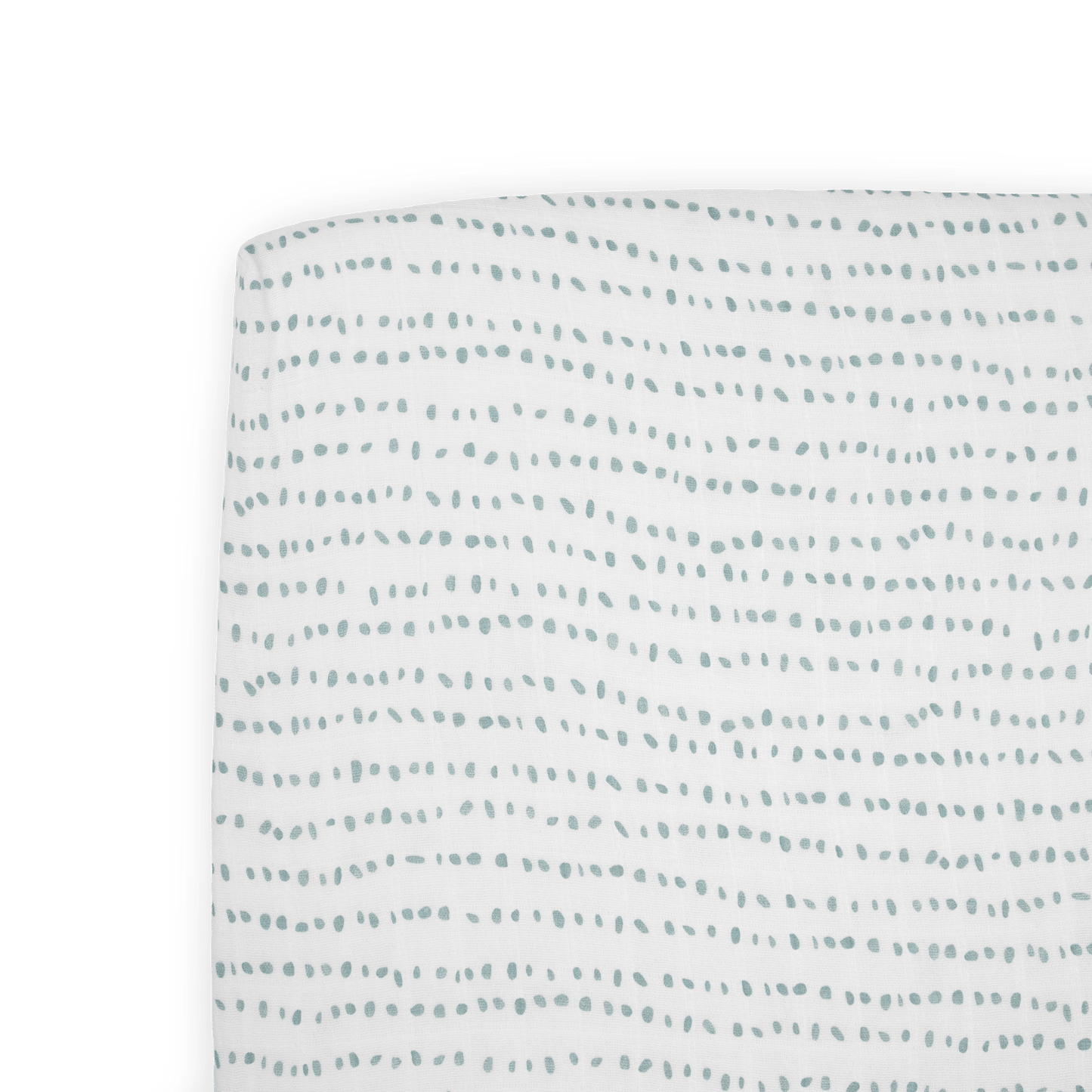 Cotton Muslin Crib Sheet - Stone Stripe - Crib Sheet - Stone Stripe