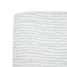  Cotton Muslin Crib Sheet - Stone Stripe - Crib Sheet - Stone Stripe