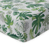 Cotton Muslin Crib Sheet - Tropical Leaf - Crib Sheet - Tropical Leaf